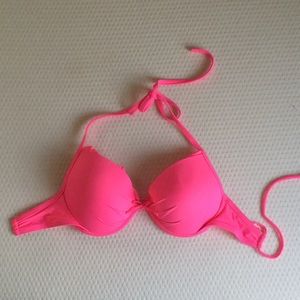 Victoria’s Secret pink bikini top, size 34DD